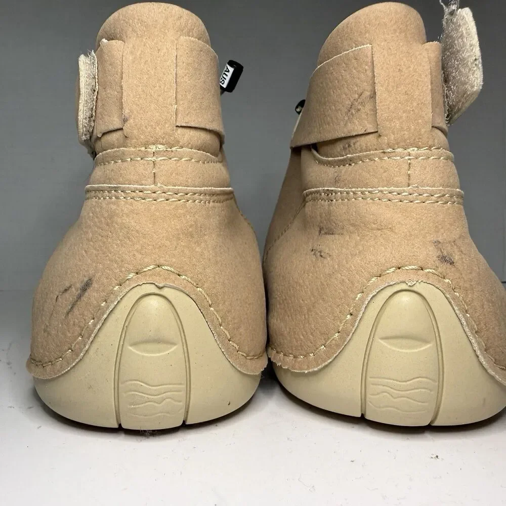 LDECK Barefoot Chukka Boots Mens EU 45 US 11 Tan Suede Minimalist Shoes